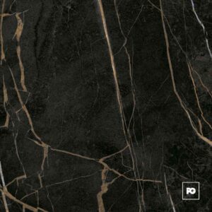 Dark marble texture with gold veins