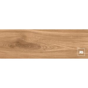 Piso cerámico tipo madera color roble formato 18x55, modelo Madera Serra.