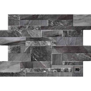 Azulejo cerámico dentado color mix grafito formato 30x45, modelo Dent Serena.