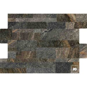 Azulejo cerámico color negro formato 30x45, modelo Dent Frontage.