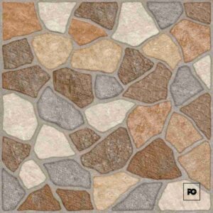 Piso cerámico color café formato 55x55, modelo Mixstone.