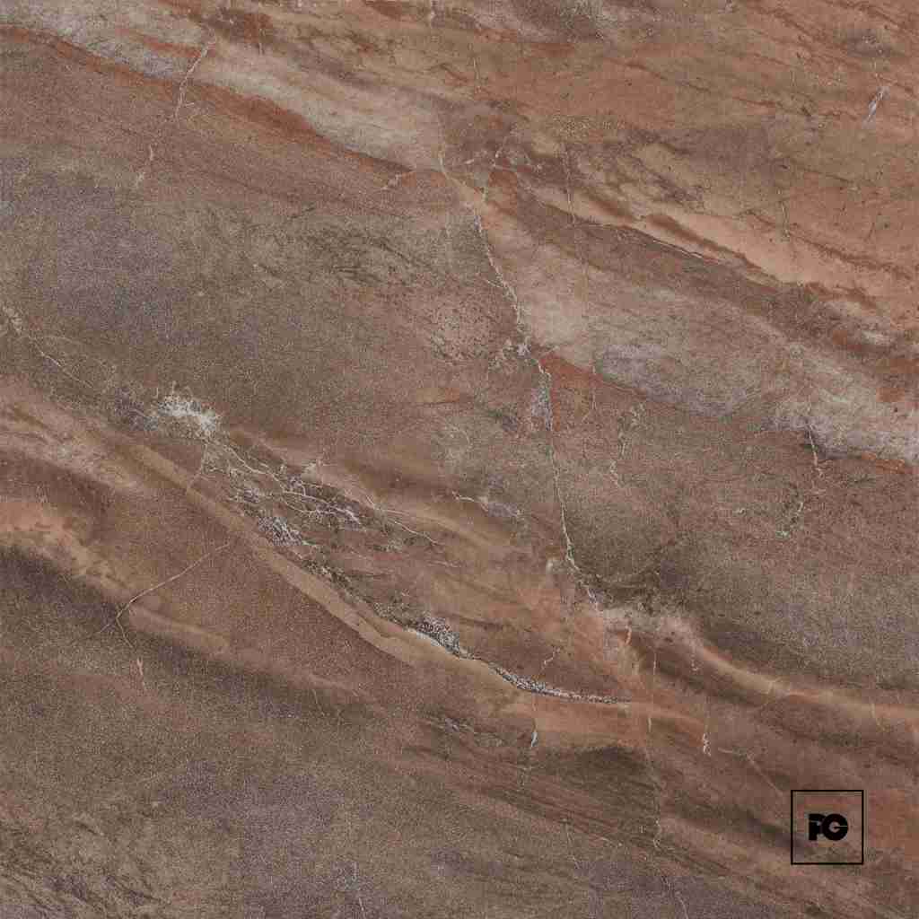 Piso cerámico color naranja formato 55x55, modelo Salonica.