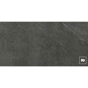 Piso cerámico rectificado color negro formato 61x122, modelo Brasil.